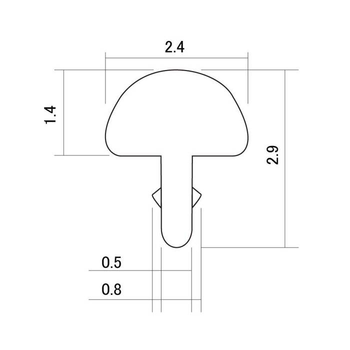 Progi HOSCO HF-M1 2,4mm (18% nickel-silver) Medium progi do gitary