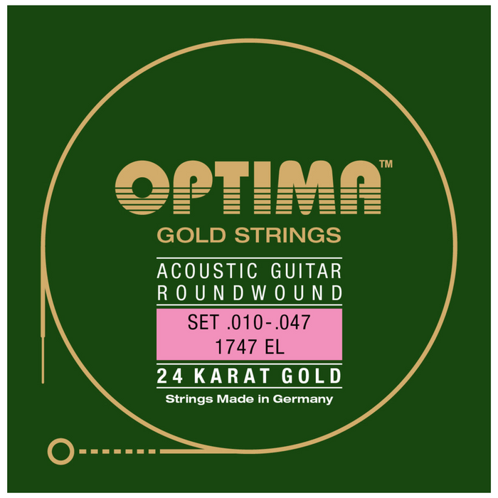 Struny do gitary akustycznej Optima Gold 1747EL 10-47 Extra Light