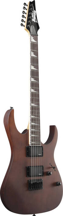 Zestaw gitara elektryczna Ibanez GRG121DX-WNF GIO Walnut Flat z dedykowanym futerałem Ibanez M300C