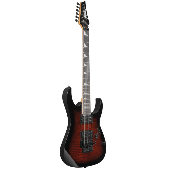 Zestaw gitara elektryczna Ibanez GRG320FA-TRB z dedykowanym futerałem Ibanez M300C 