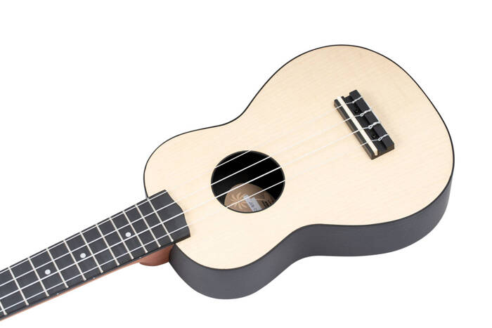 Zestaw ukulele sopranowe Ortega K2-Map Keiki ABS Maple Natural z akcesoriami