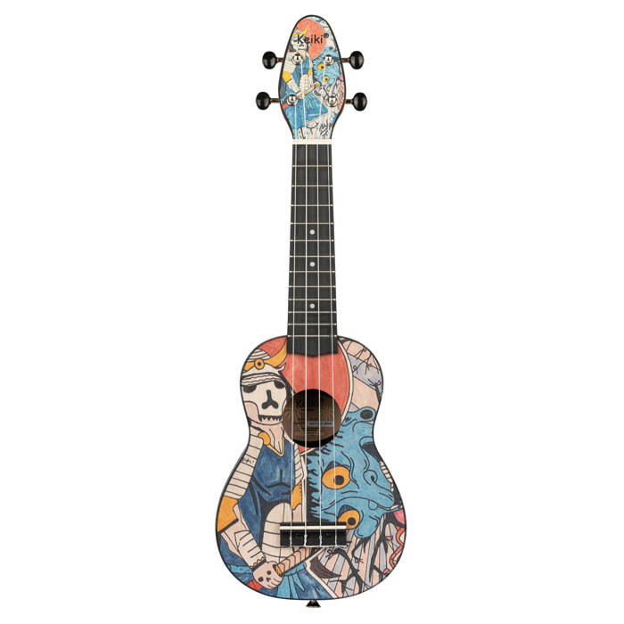 Zestaw ukulele sopranowe Ortega K2-SR Keiki ABS Samurai SET z akcesoriami