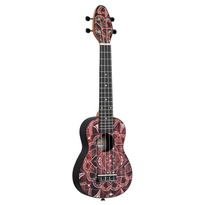 Zestaw ukulele sopranowe Ortega K2SS-RKC Keiki ABS Kaleidoscope SET z akcesoriami