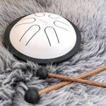 Bębenek metalowy Nino NINO980WH Mini Melody Steel Tongue Drum 6'' biały