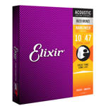 Elixir 11002 Nanoweb Bronze Extra Light 10-47 struny do gitary akustycznej