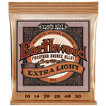 Ernie Ball 2150 Extra Light Earthwood Phosphor Bronze struny do gitary akustycznej 10-50