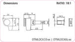 Klucze do gitary elektrycznej Ortega OTMLOCK33-CR blokowane chromowane