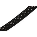 Pas do gitary Minotaur Straps SkullsRevets Padded Black 310148 skórzany czarny pas gitarowy