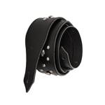 Pas do gitary Minotaur Straps SkullsRevets Padded Black 310148 skórzany czarny pas gitarowy