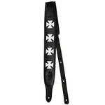 Pas go gitary Minotaur Straps Celtic Cross 279881 skórzany czarny pas gitarowy