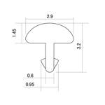 Progi HOSCO HFS-J1 2,9mm (stainless steel) Jumbo 24 sztuki progi do gitary