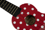 Ukulele sopranowe Noir NU1S Baton Rouge w kropki z pokrowcem