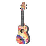 Zestaw ukulele sopranowe Ortega K2-68-L Keiki ABS PEACE '68 SET dla leworęcznych z akcesoriami