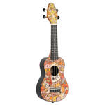 Zestaw ukulele sopranowe Ortega K2-VP Keiki ABS Voodoo Puppet z akcesoriami