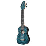 Zestaw ukulele sopranowe Ortega K2SS-BKC Keiki ABS Blue Kaleidoscope z akcesoriami 