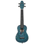 Zestaw ukulele sopranowe Ortega K2SS-BKC Keiki ABS Blue Kaleidoscope z akcesoriami 