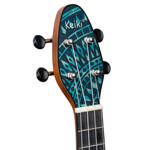 Zestaw ukulele sopranowe Ortega K2SS-BKC Keiki ABS Blue Kaleidoscope z akcesoriami 