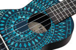 Zestaw ukulele sopranowe Ortega K2SS-BKC Keiki ABS Blue Kaleidoscope z akcesoriami 